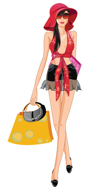 Summer Girl Wall Sticker - TenStickers