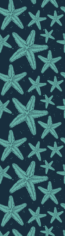 Sjöstjärna blåsten kylskåp klistermärke - Tenstickers