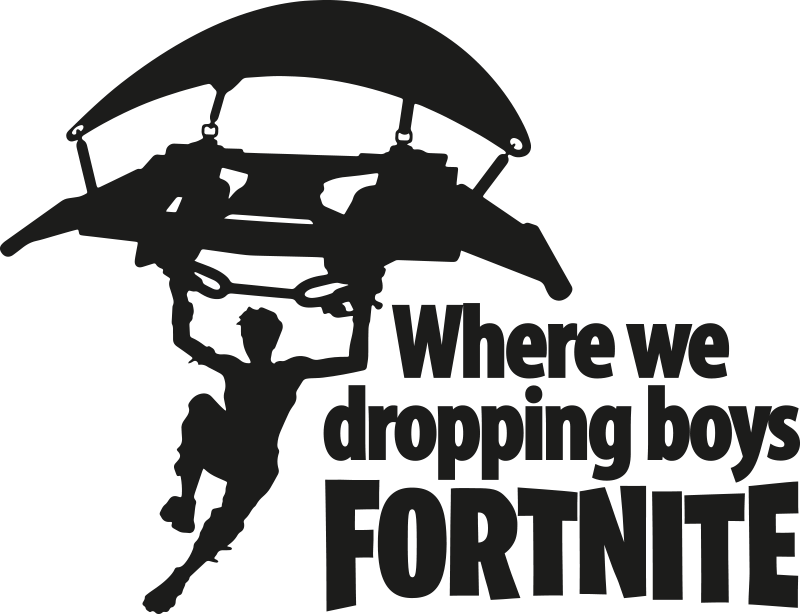 Where Are We Dropping Boys Fortnite Where We Dropping Boys Fortnite Game Sticker Tenstickers