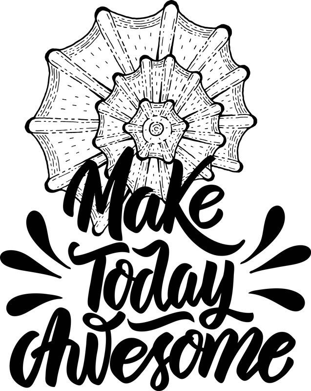 장식 벽 스티커 오늘을 멋지게 만들어보세요 - TenStickers