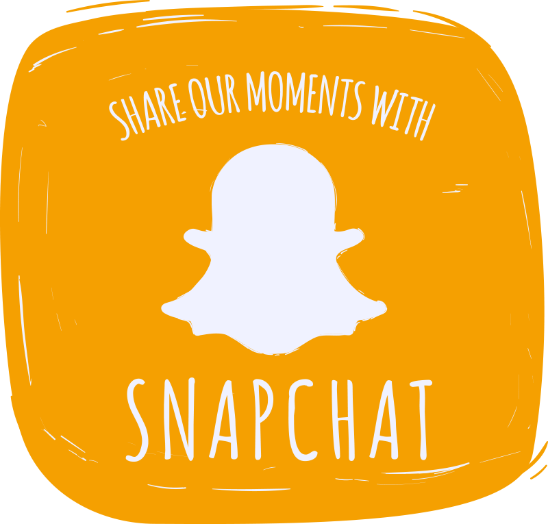 Share moments with snapchat window sticker - TenStickers