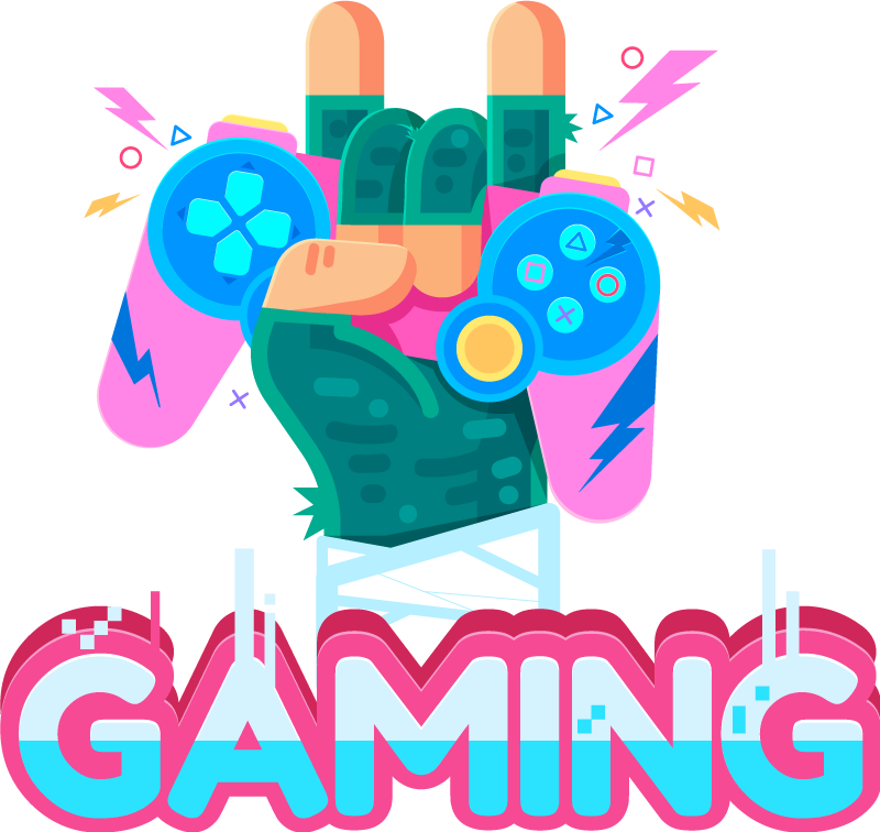 Gaming retro video game sticker - TenStickers