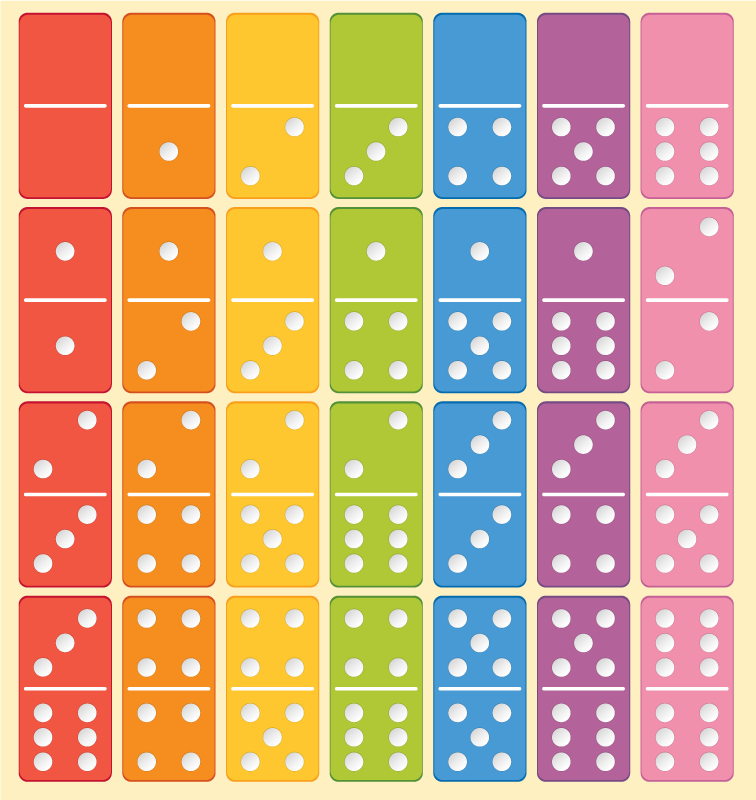 Board game dominoes furniture sticker - TenStickers
