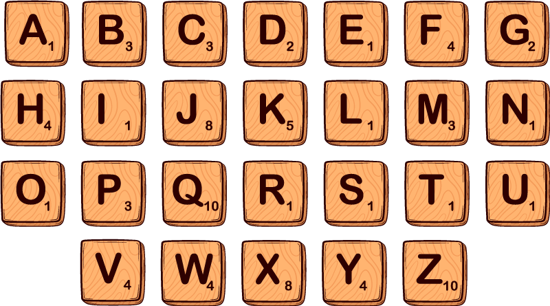 Board game scrabble text game sticker - TenStickers