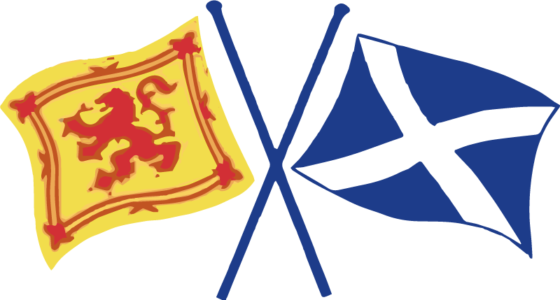 Scotland crossed flags vinyl sticker - TenStickers