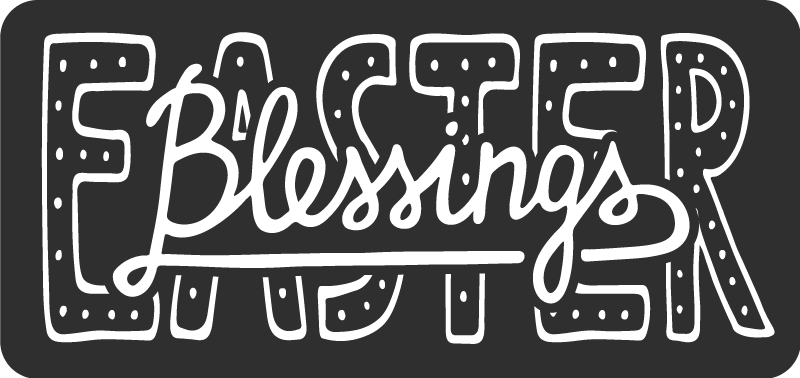 Easter Blessings wall sticker - TenStickers