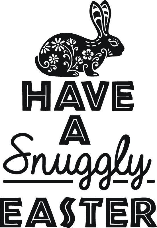 Snuggly Easter wall sticker - TenStickers