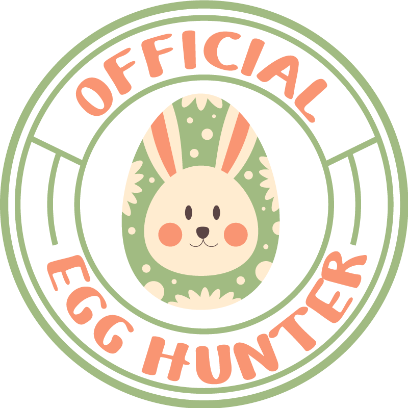 Official Egg hunter  wall sticker - TenStickers