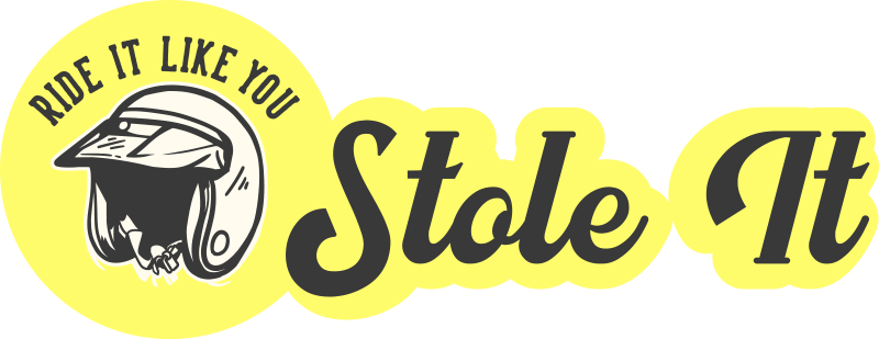 Ride it like you stole it bike sticker - TenStickers