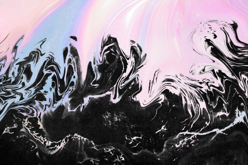 Sticker Ordinateur Marbre rose pastel vibrant - TenStickers