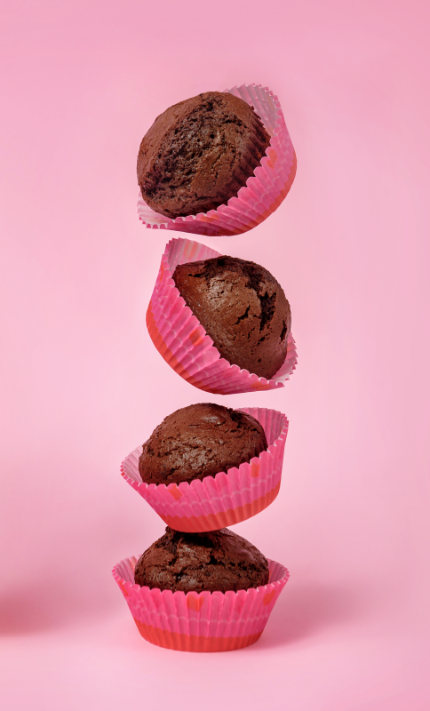 Kühlschrank Sticker Schokoladen cupcake - TenStickers