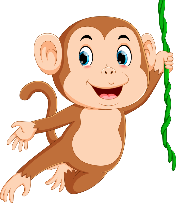 Vinis para quarto infantil Salto de macaco - TenStickers