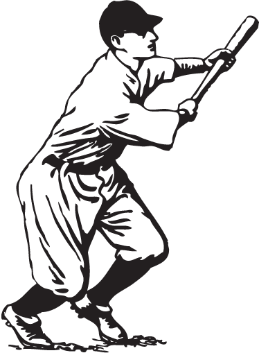 Baseball Player Decorative Sticker - TenStickers