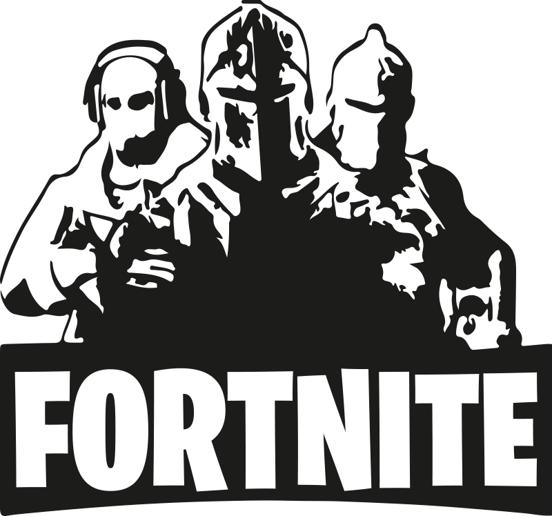 キャラクターフォートナイトモノカラー10代デカール Tenstickers