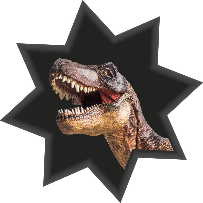 Adesivo dinossauro T-rex 3D - TenStickers