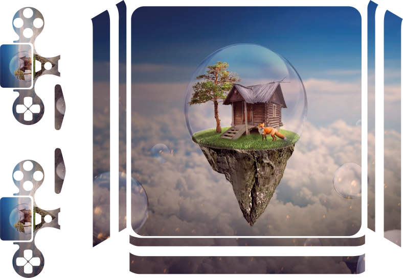 ファンタジーアイランドプレイステーションステッカー - TENSTICKERS