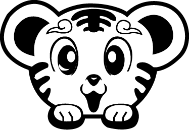 stickers enfant tigres
