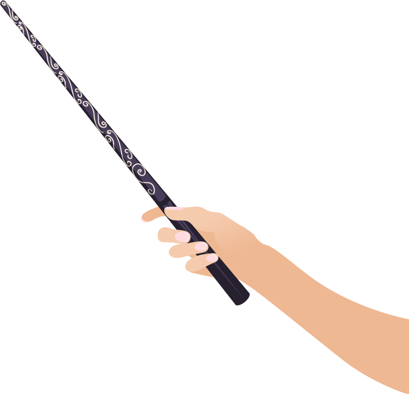 Magisk magi klistremerke - Tenstickers