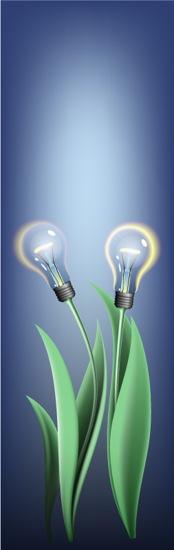 Illuminated Bulbs Vinyl fridge sticker - TenStickers