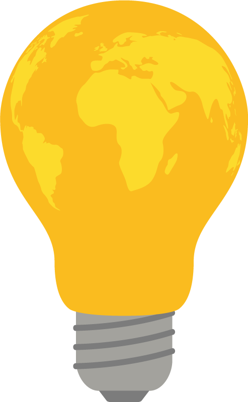 Object sticker light bulb globe - TenStickers