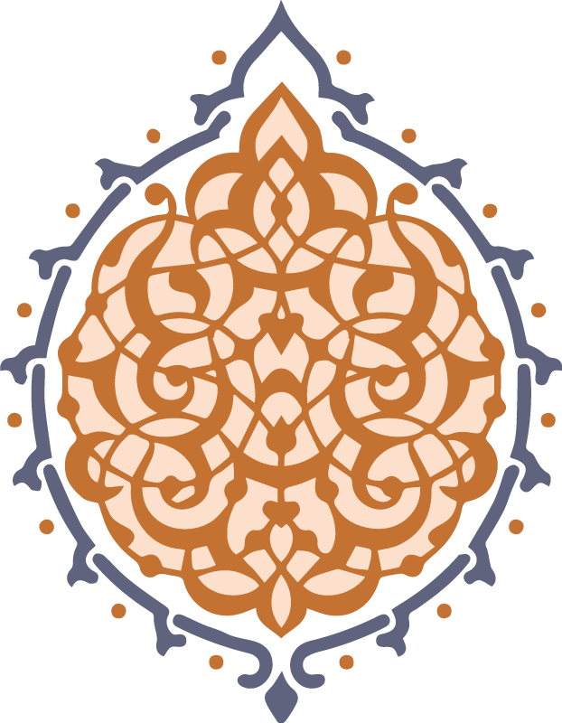 Wandtattoo Arabische Blumenverzierung - TenStickers