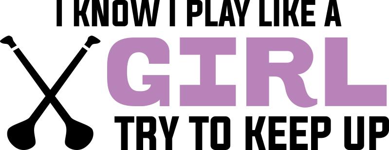 I know I play like a girl hurling wall sticker - TenStickers