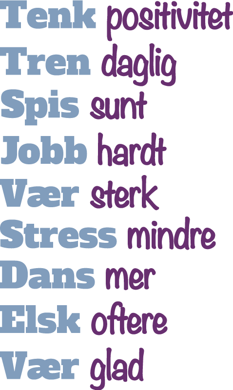 Omrøring tror positive wallstickers sitater - Tenstickers