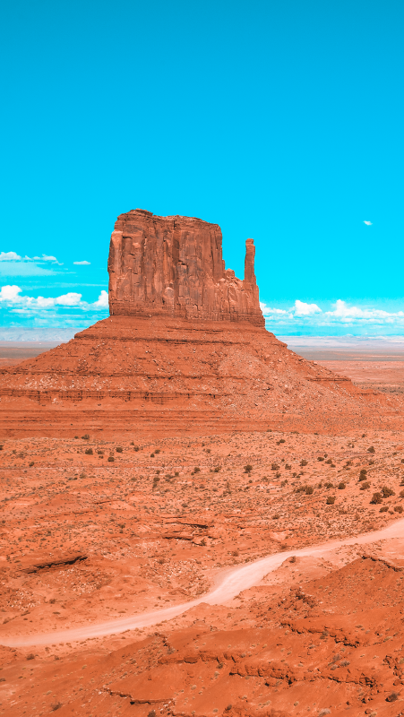 Sticker frigo paysage de la vallée du monument - TenStickers