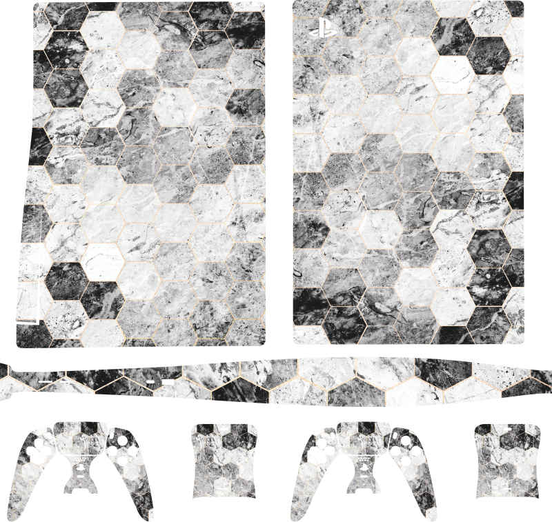 Hexagonal Concept PS5 skin - TenStickers