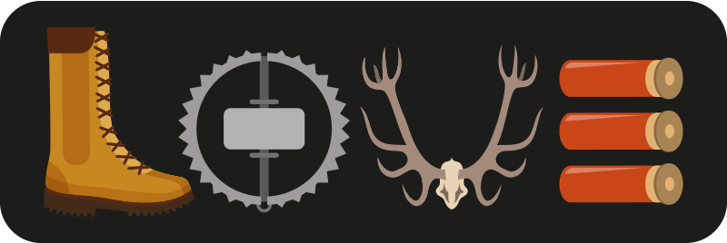 Love hunting wall vinyl sticker - TenStickers