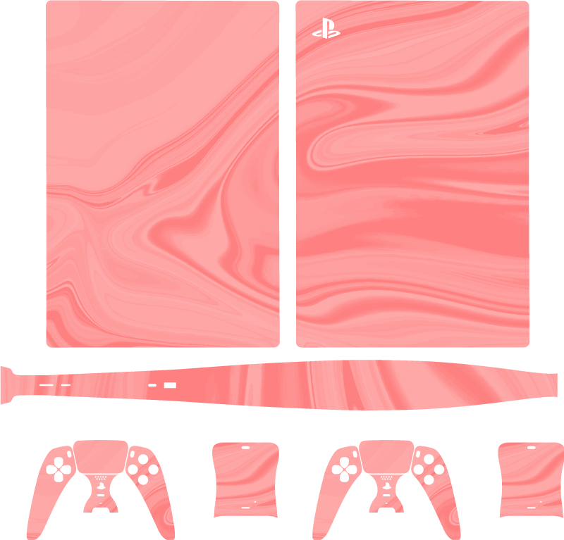 Skin PS5 de tonos rosados - TenVinilo