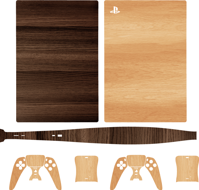 Vinil Skin para PS5 Madeira de cerejeira ps5 - TenStickers