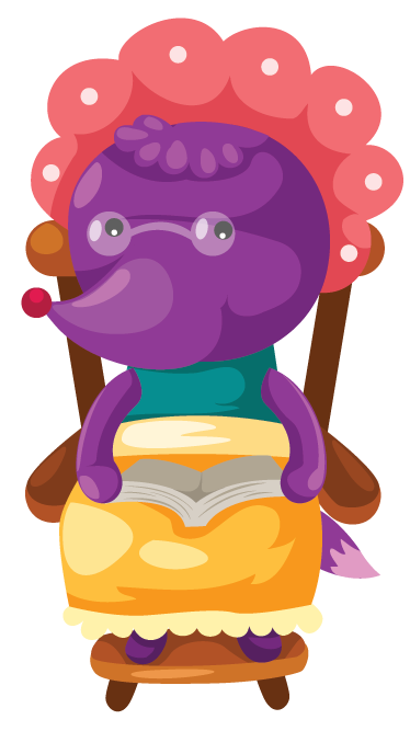 Kids Wolf Grandmother Wall Sticker - TenStickers