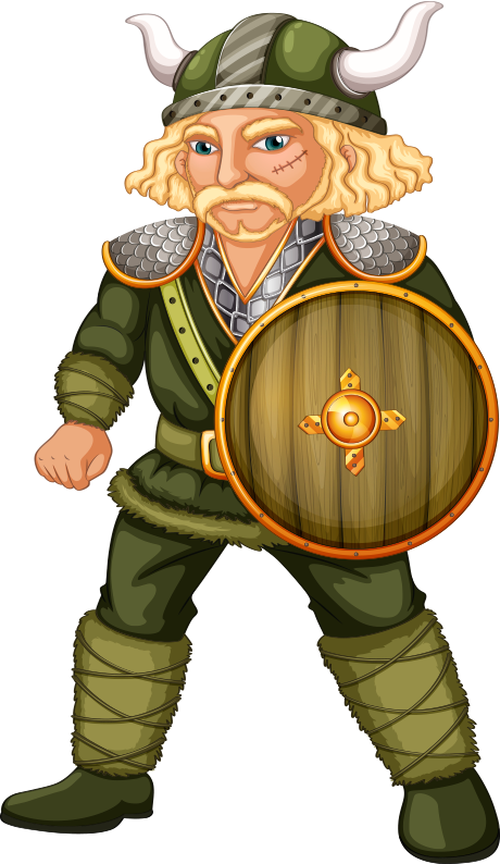 Wandtattoo kinderzimmer wikinger krieger charakter - TenStickers