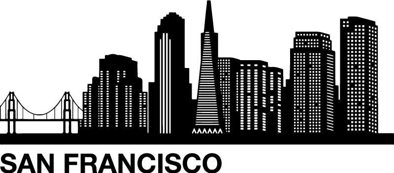 San francisco skyscraper skyline fototapeta - Tenstickers