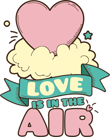 Love Is In The Air Wall Sticker - TenStickers
