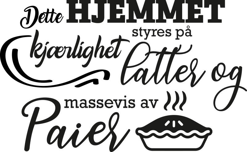 Dette hjemmekjøkkenet klistremerke for vegger - Tenstickers