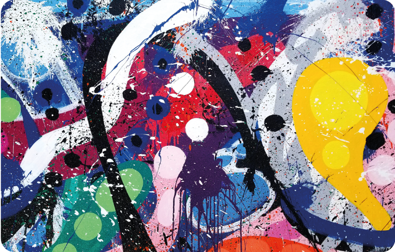 Festett splash laptop bőr - TenStickers