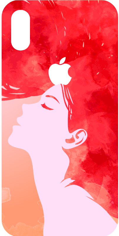 αυτοκόλλητο iphone splash γυναίκα - TenStickers