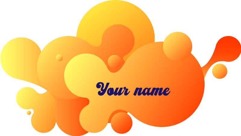 Vinilo personalizable Sol nubes gradiente fluido - TenVinilo