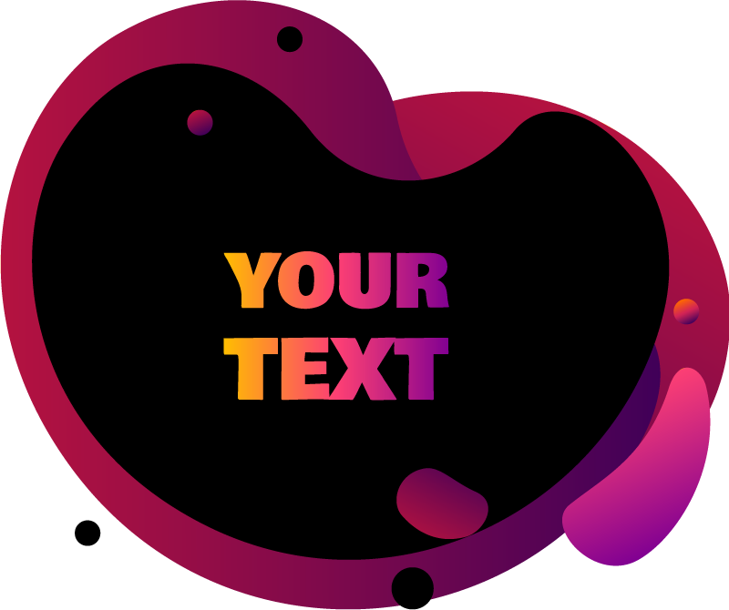 Nálepka na stenu škvrna s textom - Tenstickers