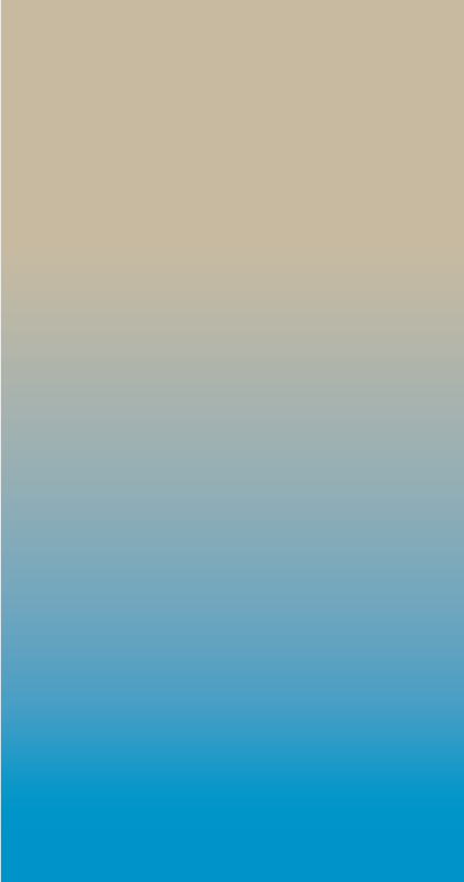 Beige and blue gradient colour door sticker - TenStickers