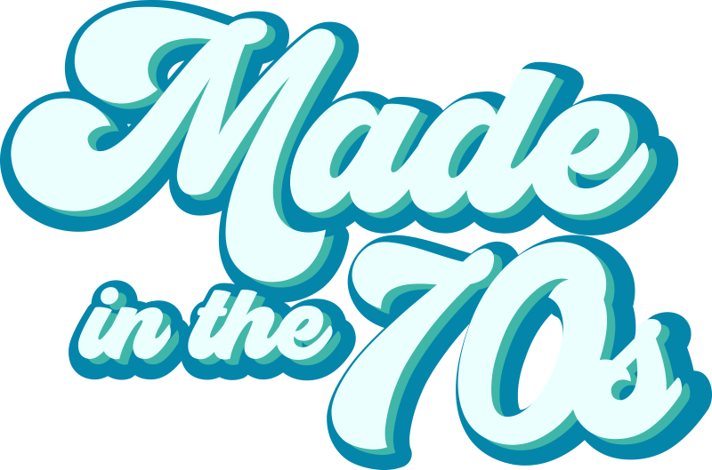 Made in the 70s popular saying wall sticker - TenStickers