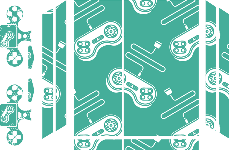 控制器图案ps4贴纸 - TenStickers