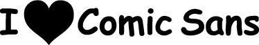 Sticker decorativo Comic Sans - TenStickers