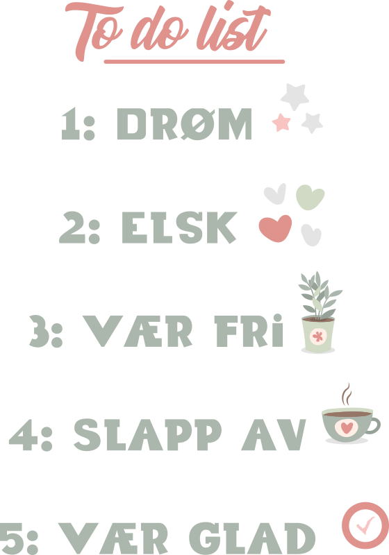 å gjøre liste sitat wallstickers tilbud - Tenstickers