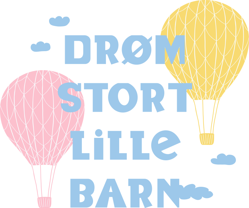 Drømmer stort lite barn sitat wallstickers sitater - Tenstickers