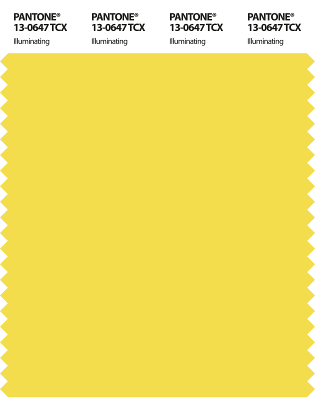 Aydınlatıcı pantone kartı 2021 soyut çıkartma - TenStickers