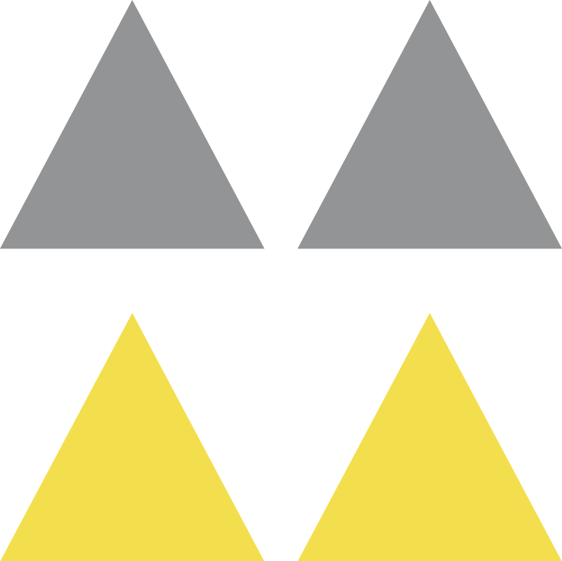 çocuklar pantone üçgen duvar sticker - TenStickers