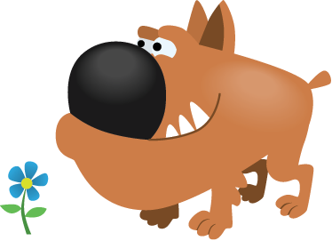 孩子们棕色的公牛狗贴纸 - TenStickers